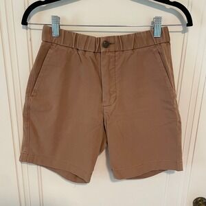 Everlane Pull On Performance Chino Khaki Shorts XS